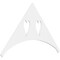 Ekena Millwork Pitch Winston Architectural Grade PVC Gable Pediment, 60"W x 35"H x 1"P (14/12) GPP060X035X100WIN - alternate 1